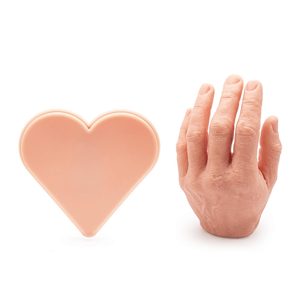 APOF Micro Series Small Heart (with hand for scale)