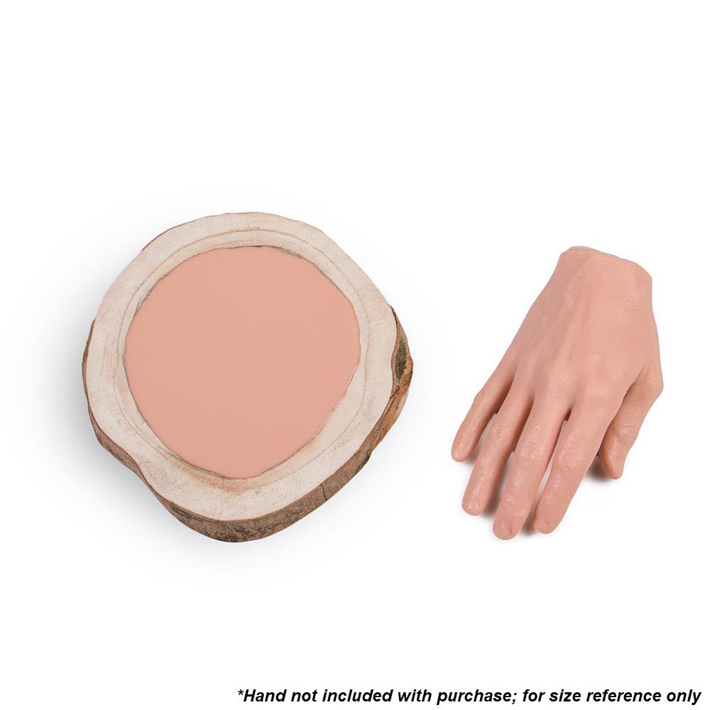 Gallery Series Small Wood Plank — Synthetic Hand Size Comparison