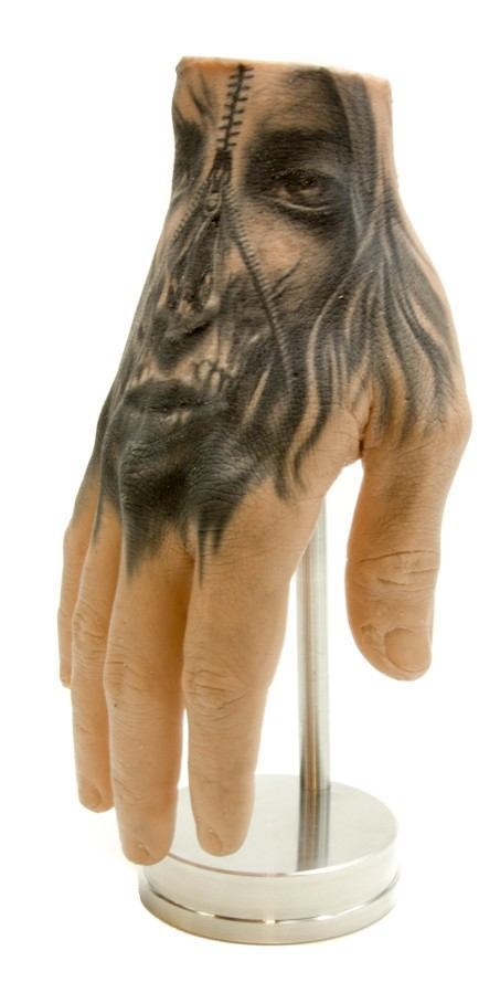 Tattooed Synthetic Hand Display