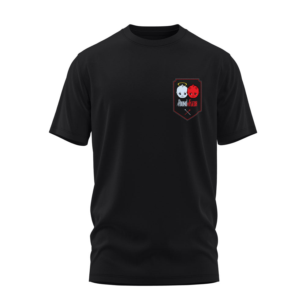 A Pound of Flesh Angel & Devil Black Tee - A Pound of Flesh