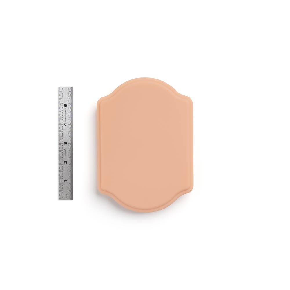 APOF Micro Series Small Plaque in Fitzpatrick Tone 2 with ruler for scale