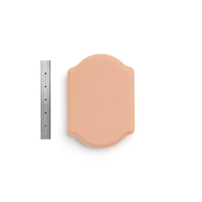 APOF Micro Series Small Plaque in Fitzpatrick Tone 2 with ruler for scale