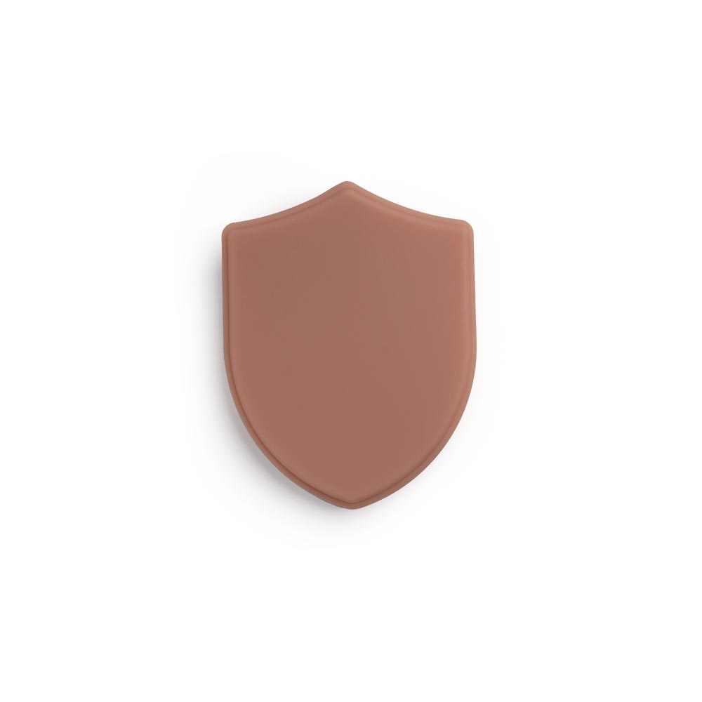 Micro Series small tattooable shield in Fitzpatrick skin tone 4