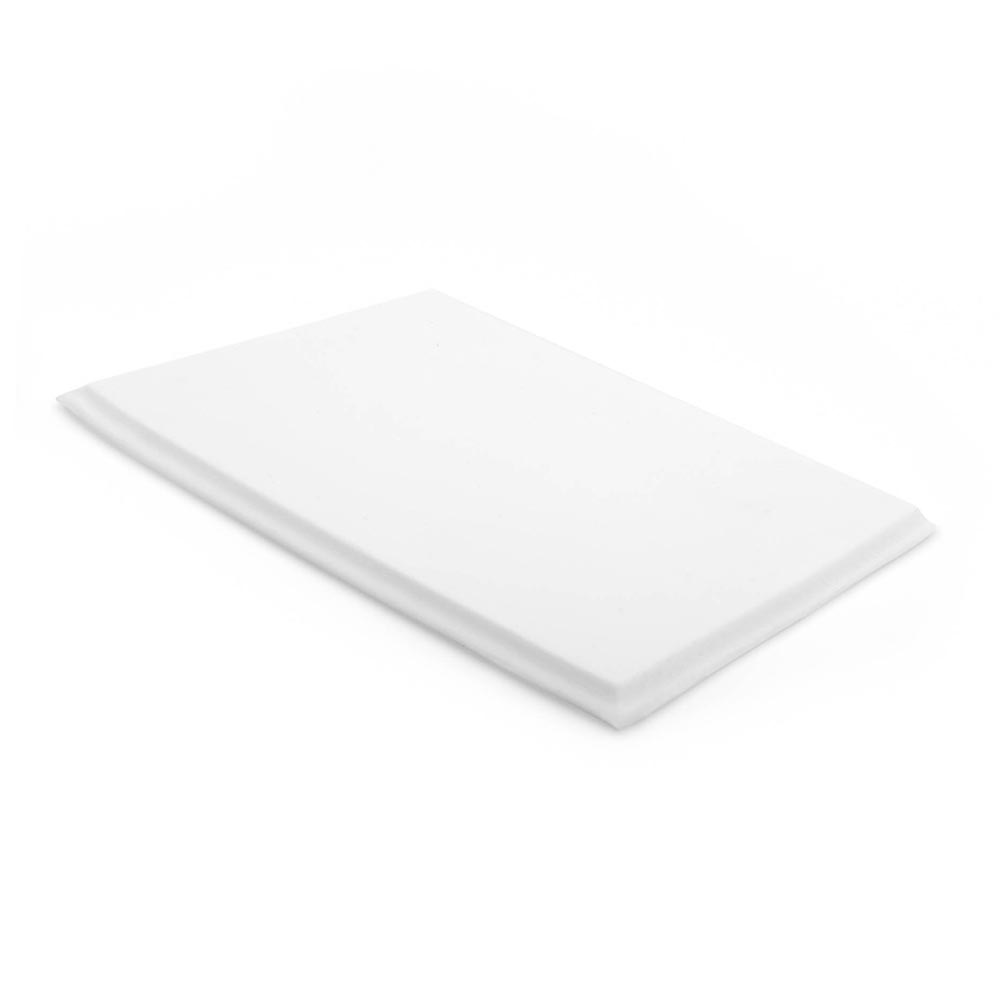 11” x 9” White Rectangle Plaque — Side View