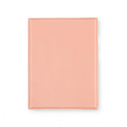 11" x 9" Pink Tone Rectangle Plaque — Front View
