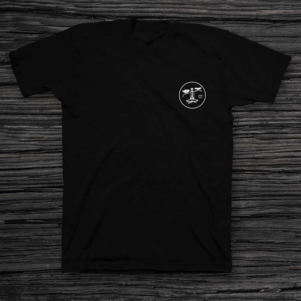 A Pound of Flesh Lego Man Black Unisex Tee (front)